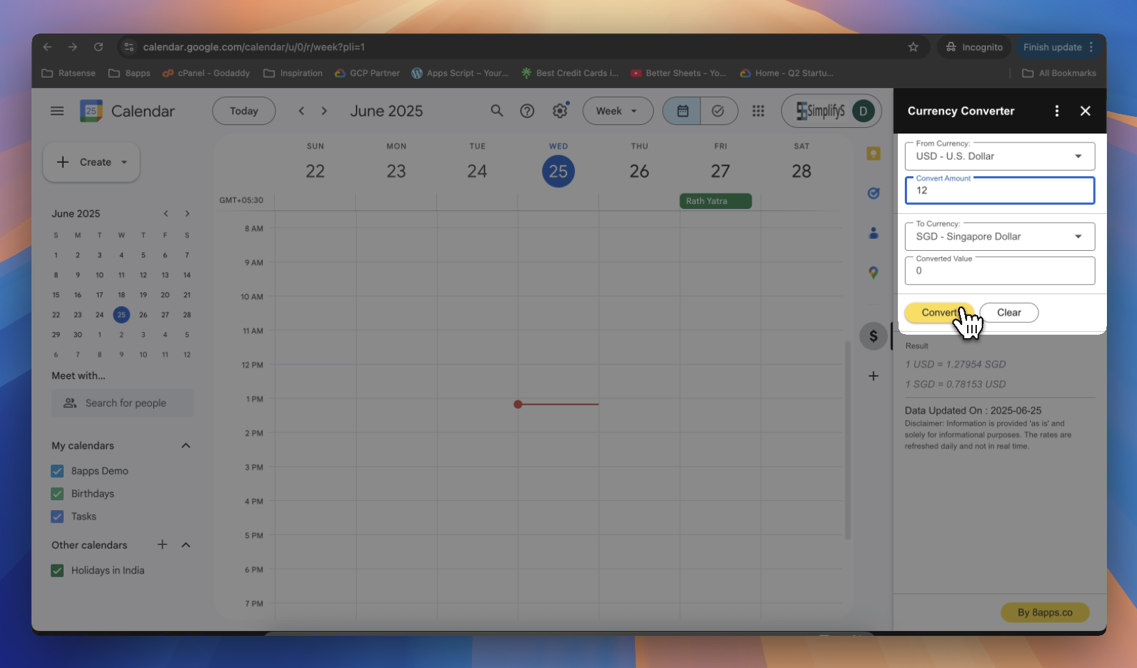 Convert using Addon