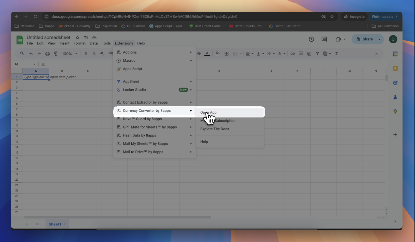 Open Sheets Converter